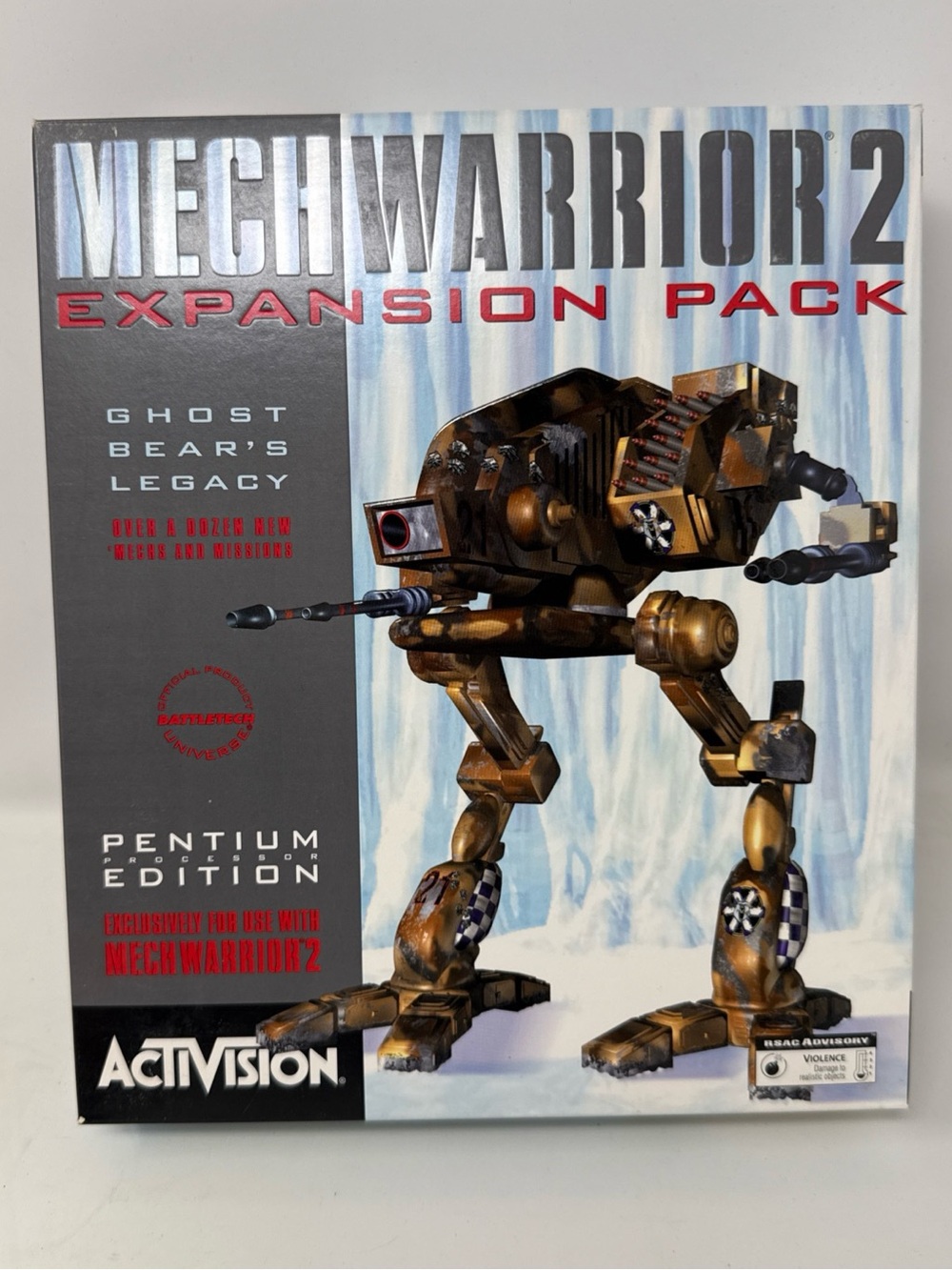 Mechwarrior 2 Expansion Pack Ghost Bears Legacy - Vintage PC Large Big Box